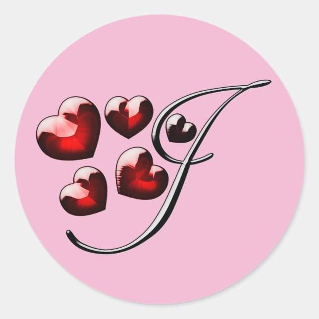 monogram initial I stickers (Front)