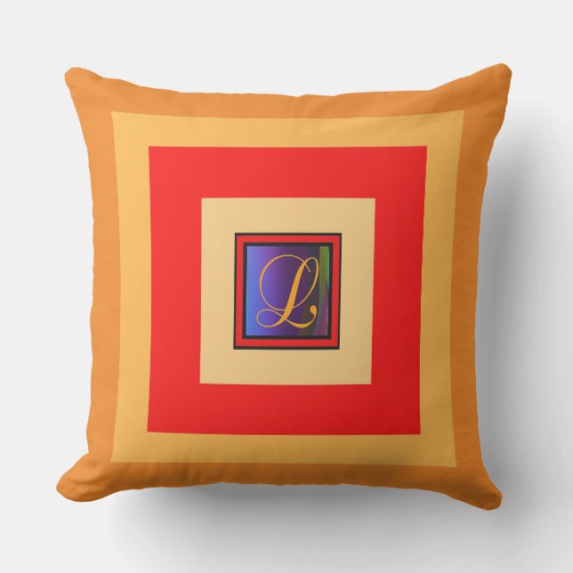 Monogram Initial L Multi  Cushion (Front)