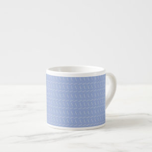 Monogram Initial Letter A, Blue Espresso Cup