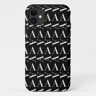 Monogram Initial Letter A Case-Mate iPhone Case