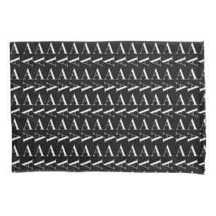 Monogram Initial Letter A Pillowcase