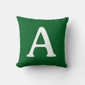 Monogram Initial Letter and Name Personalized Cushion