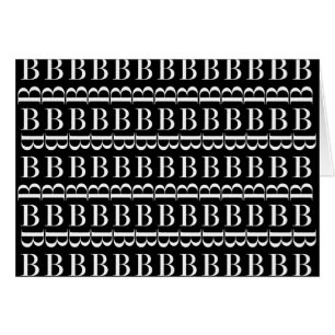 Monogram Initial Letter B