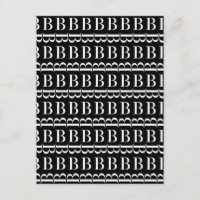 Monogram Initial Letter B