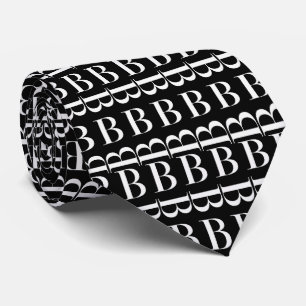 Monogram Initial Letter B Tie