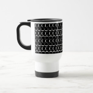 Monogram Initial Letter C, Choose Background Travel Mug