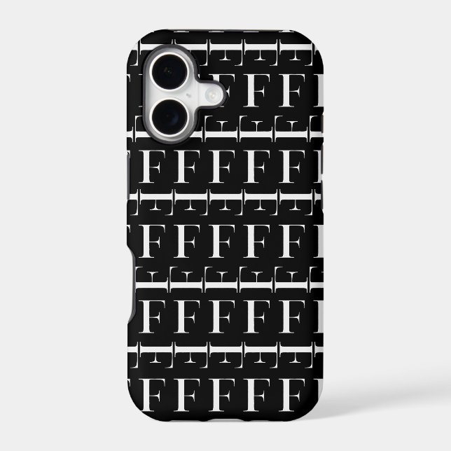 Monogram Initial Letter F (Back)