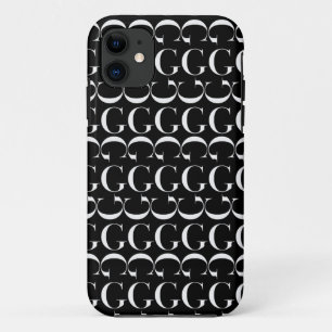Monogram Initial Letter G iPhone 11 Case