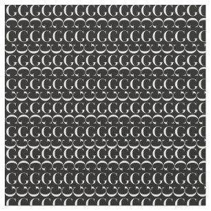 Monogram Initial Letter G Fabric