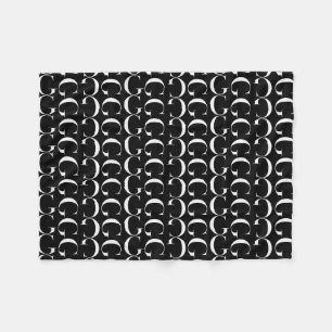 Monogram Initial Letter G Fleece Blanket