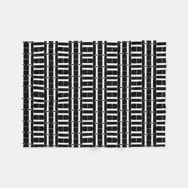 Monogram Initial Letter H Fleece Blanket (Front (Horizontal))