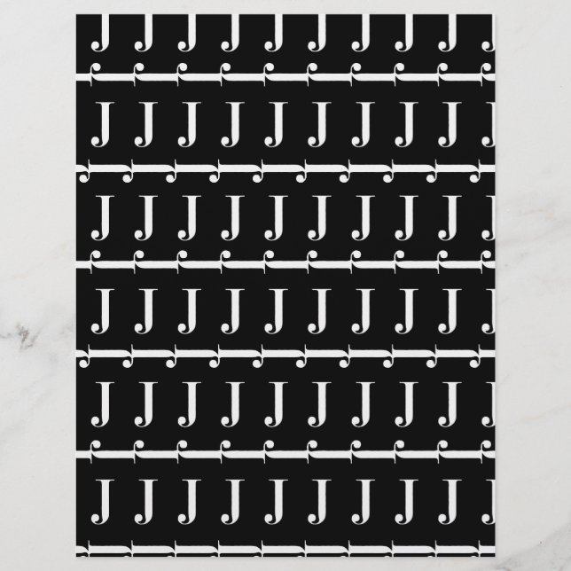 Monogram Initial Letter J (Front)