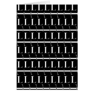 Monogram Initial Letter L