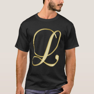 Monogram Initial Letter L T-Shirt