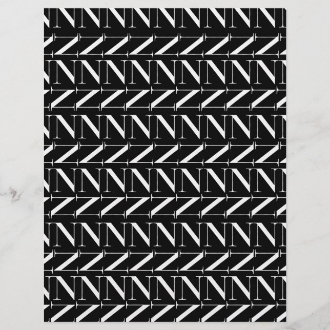 Monogram Initial Letter N (Front)