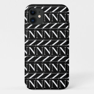 Monogram Initial Letter N Case-Mate iPhone Case