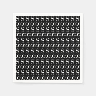 Monogram Initial Letter S Napkin