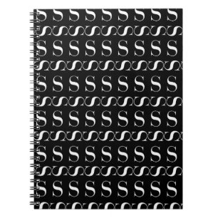 Monogram Initial Letter S Spiral Notebook