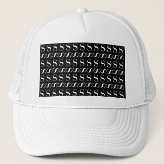 Monogram Initial Letter S Trucker Hat