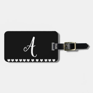 Monogram Initial Luggage Tag