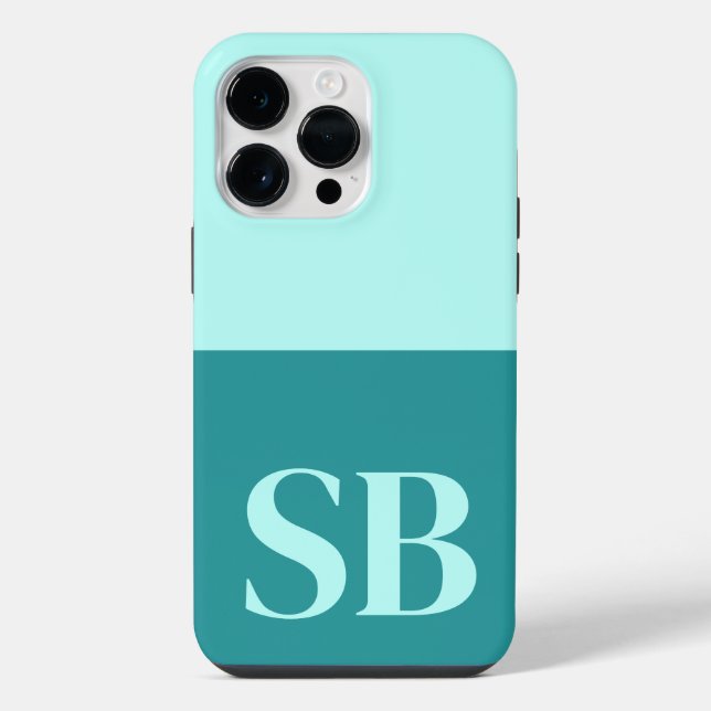 Monogram Initial Minimalist Stylish Case-Mate iPho iPhone Case (Back)