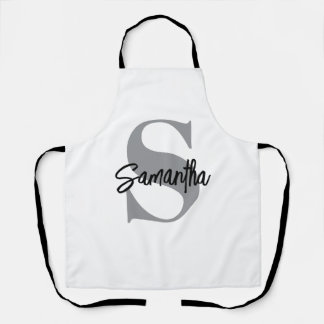 Monogram Initial Name Apron