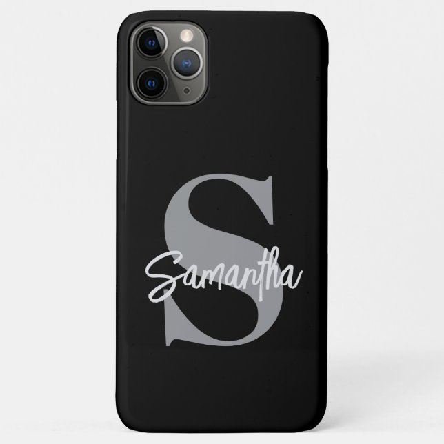 Monogram Initial Name  Case-Mate iPhone Case (Back)