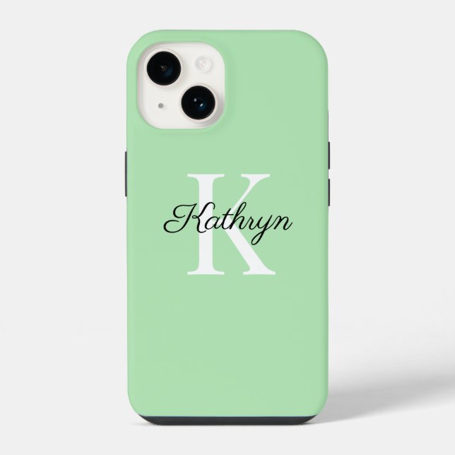 Monogram Initial Name Letter Case-Mate iPhone Case (Back)