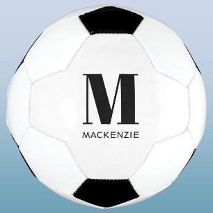 Monogram Initial Name Personalised Soccer Ball