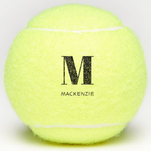 Monogram Initial Name Personalised Tennis Balls