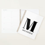 Monogram Initial Name Simple Personalised Planner<br><div class="desc">Modern typography minimalist monogram initial name design which can be changed to personalise.</div>