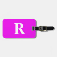 Monogram Initial Name Template Purple White Cute