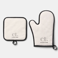 Monogram Initial Name White