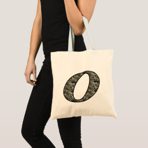 Monogram Initial O Hydrangea Flowers Tote Bag