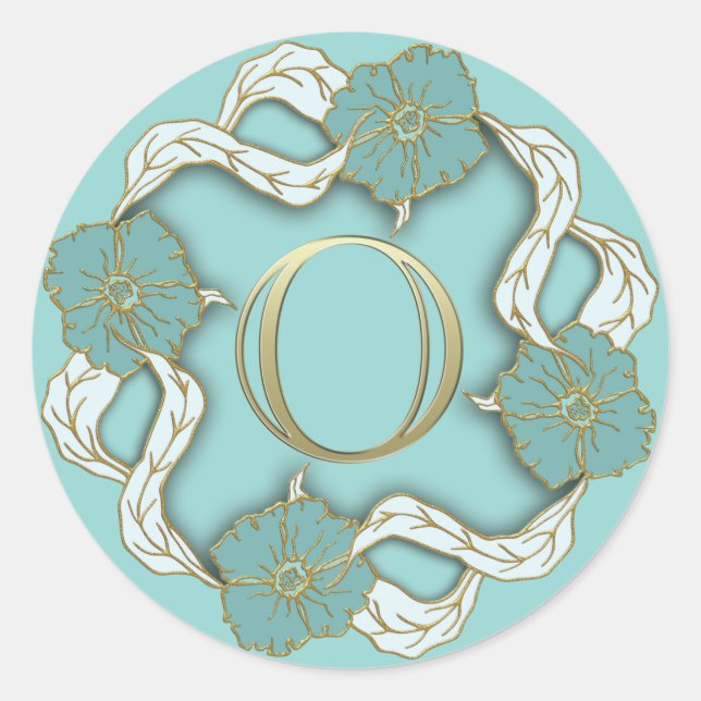 monogram initial O stickers (Front)