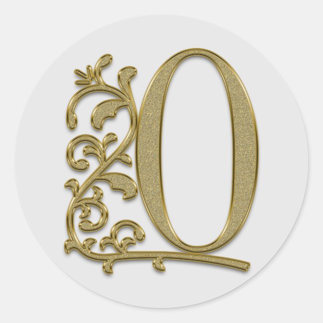 monogram initial O stickers (Front)