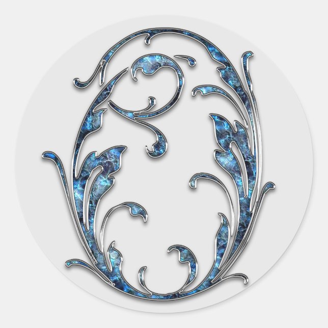 monogram initial O stickers (Front)