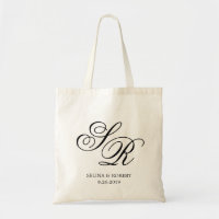 Monogram Initial personalised wedding welcome,gift