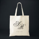 Monogram Initial personalised wedding welcome Tote Bag<br><div class="desc">Click "Customise" button to move around initials to your desired look! Be sure check out 100  wedding totes in my shop!</div>