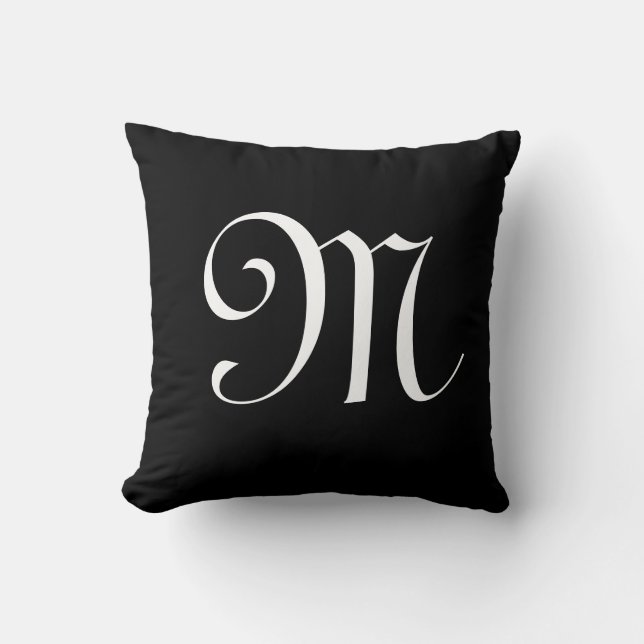 Monogram Initial Personalized Custom Cushion (Front)