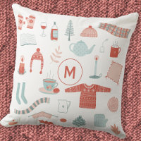 Monogram Initial Retro Scandinavian Hygge