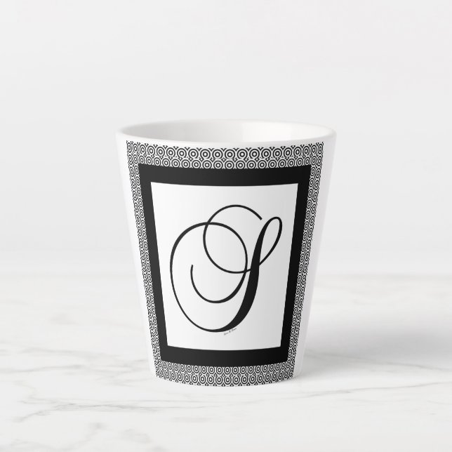 MONOGRAM INITIAL S LATTE MUG (Front)