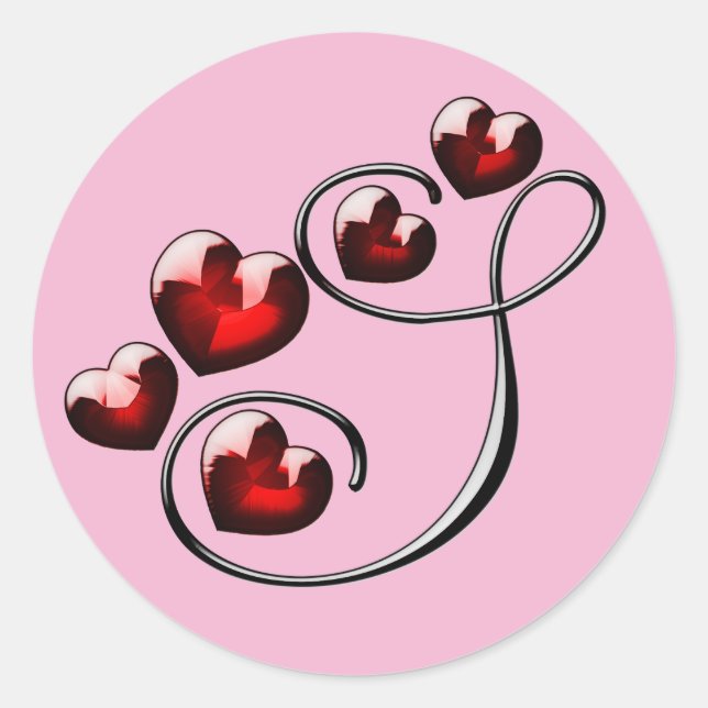 monogram initial S stickers (Front)