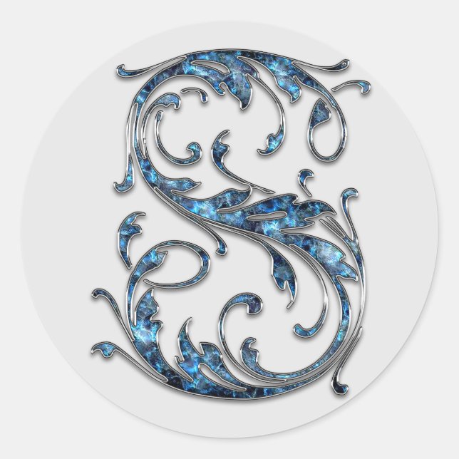 monogram initial S stickers (Front)