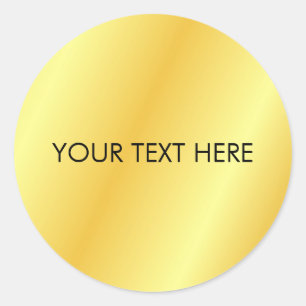 Monogram Initial Template Add Your Text Name Classic Round Sticker