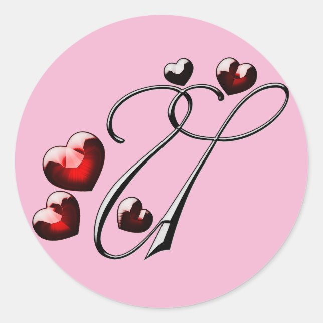 monogram initial U stickers (Front)