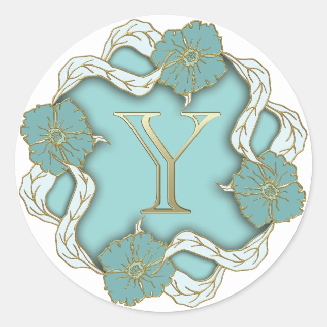monogram initial Y stickers (Front)