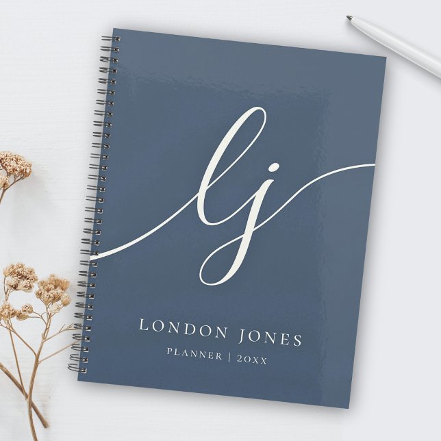 Monogram Initials Business Planner Script Name (Creator Uploaded)