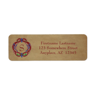 Monogram Initials Celtic Design Return Address