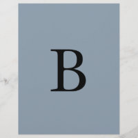 Monogram Initials Dusty Blue Weddings Bridal Party